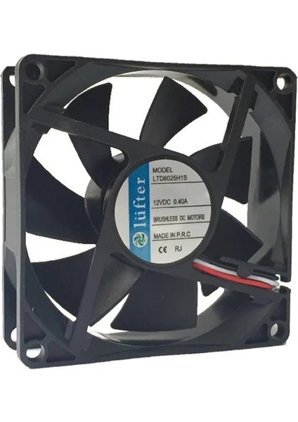 80X80X25MM 12V 0.40A Kare Fan