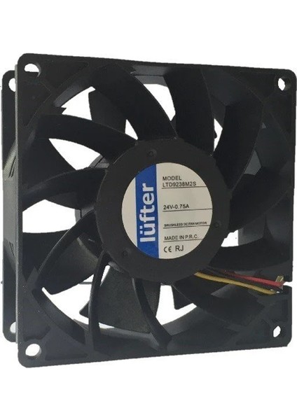 92X92X38MM 24V Dc 0.75A Kare Fan