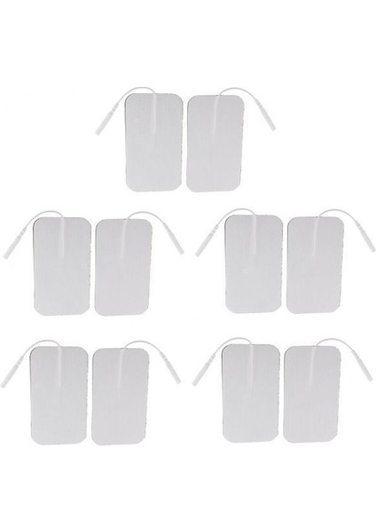 Tens Pc'ler Için 5X10PIECES Yeniden Kullanılabilir Pedler (Yurt Dışından)