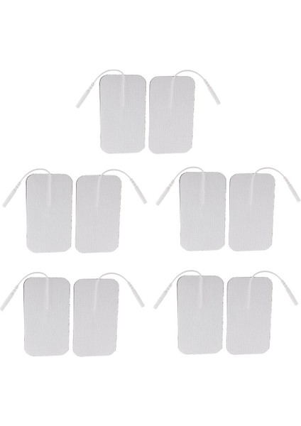 Tens Pc'ler Için 5X10PIECES Yeniden Kullanılabilir Pedler (Yurt Dışından)