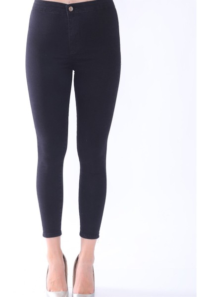 Kadın Kot Pantolon 650002 S Siyah