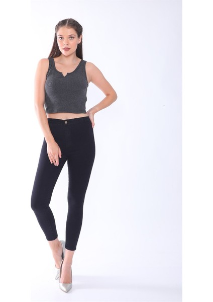 Kadın Kot Pantolon 650002 S Siyah