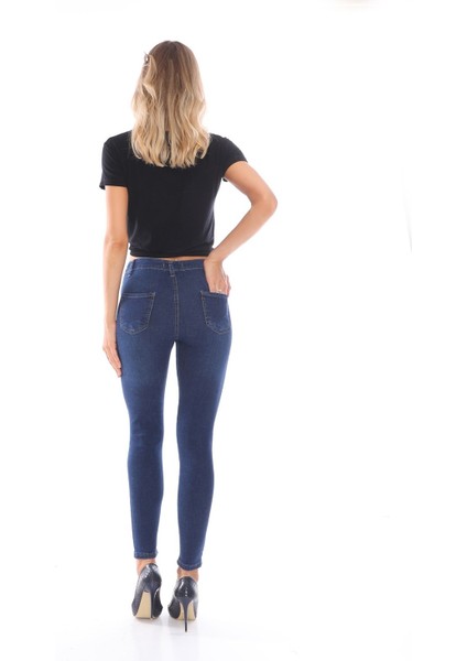 Kadın Kot PANTOLON9332 Xl Mavi
