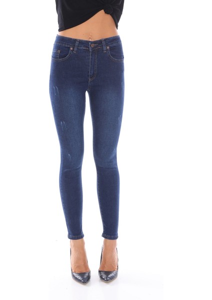 Kadın Kot PANTOLON9332 Xl Mavi