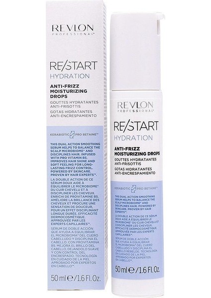 Restart Hydratıon Antı Frızz Elektriklenmeyi Önleyen Nemlendirici Serum 50 ml