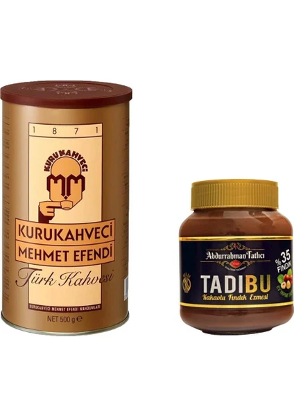 Abdurrahman Tatlıcı Tadıbu 330 gr + Kurukahveci Mehmet Efendi Türk Kahvesi 500 gr