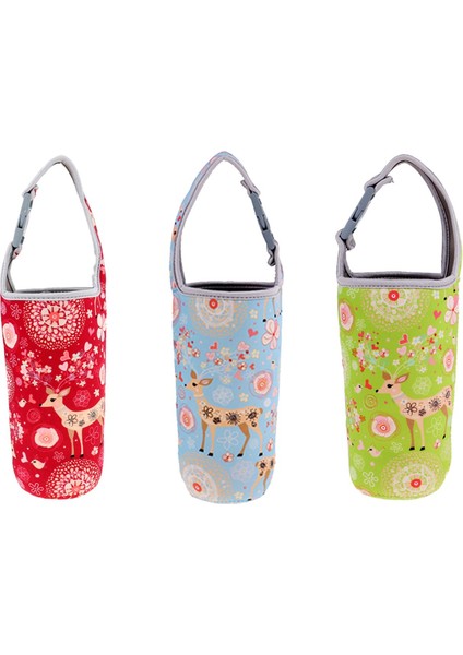 3pcs Neopren Tumbler Taşıyıcı Tutucu Kahve Kupa Çanta Içecek Kamar Yeşil ve Mavi (Yurt Dışından)