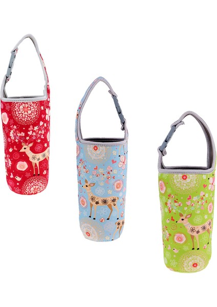 3pcs Neopren Tumbler Taşıyıcı Tutucu Kahve Kupa Çanta Içecek Kamar Yeşil ve Mavi (Yurt Dışından)