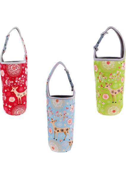 3pcs Neopren Tumbler Taşıyıcı Tutucu Kahve Kupa Çanta Içecek Kamar Yeşil ve Mavi (Yurt Dışından)