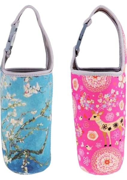 2pcs Tumbler Taşıyıcı Tutucu Çanta - Renkli (Yurt Dışından)