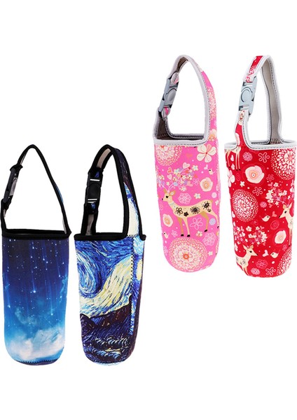 4x Yalıtımlı Neopren Tumbler Taşıyıcı Tutucu Torbası - Renkli (Yurt Dışından)