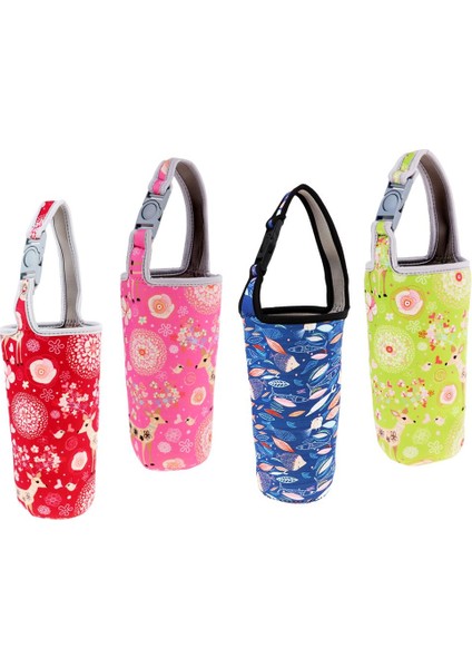 4x Neopren Tumbler Taşıyıcı Tutucu Torba - Renkli (Yurt Dışından)