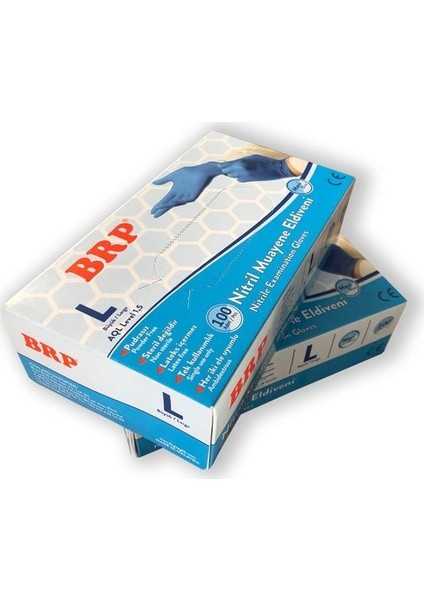 Nitril Eldiven Mavi L Beden 20 Paket x 100