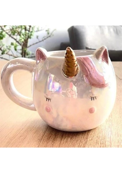 Unicorn Tek Boynuzlu Sevimli Seramik Kupa
