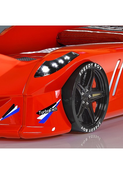 Jaguar Standart Rüzgarlıklı Arabalı Yatak, Kırmızı + 1 Adet Comfort Yatak modelleri