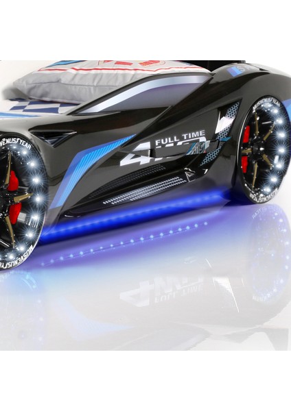 Mercedes Full Ledli Arabalı Yatak, Siyah + 1 Adet Comfort Yatak fırsatları