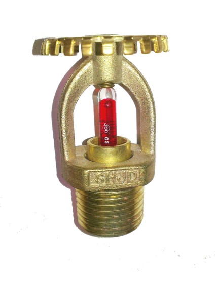 Non Ul Dik Up Tip Yangın Sprink Pirinç 68 C Kırmız 1/2 Sr Onaysız
