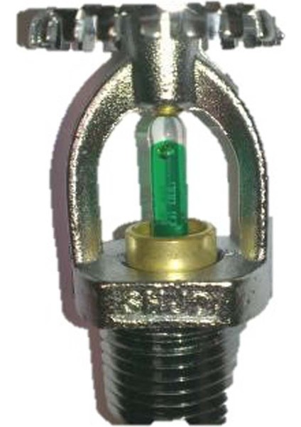 Ul Dik Up Tip Yangın Sprinkler Krom 93 C Yeşil 1/2 Sr
