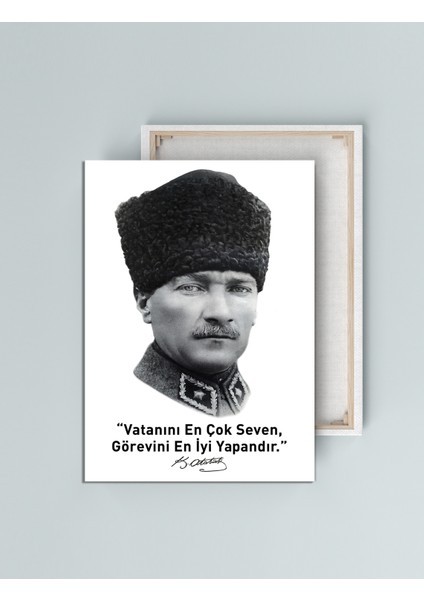 Atatürk Mustafa Kemal Makam Panosu Tablosu Kanvas Tablo Resmi Kurumlar Okullar