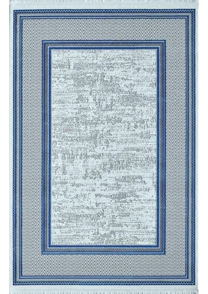 Murano Koleksiyonu 09165A Gri - Lacivert Halı