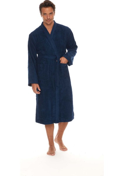 %100 Organik Pamuk Kimono Ekstra Yumuşak Erkek Bornoz