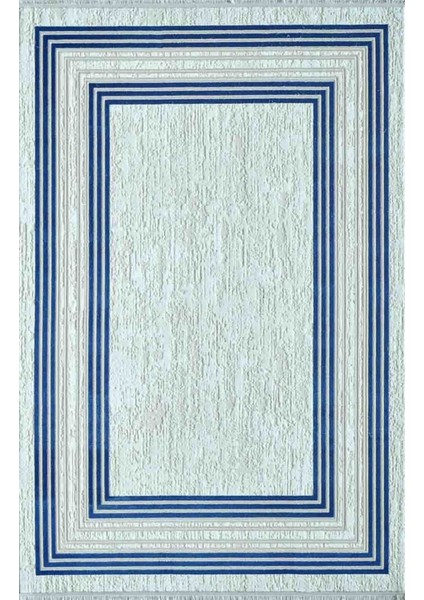 Murano Koleksiyonu 09164C Bej - Lacivert Halı