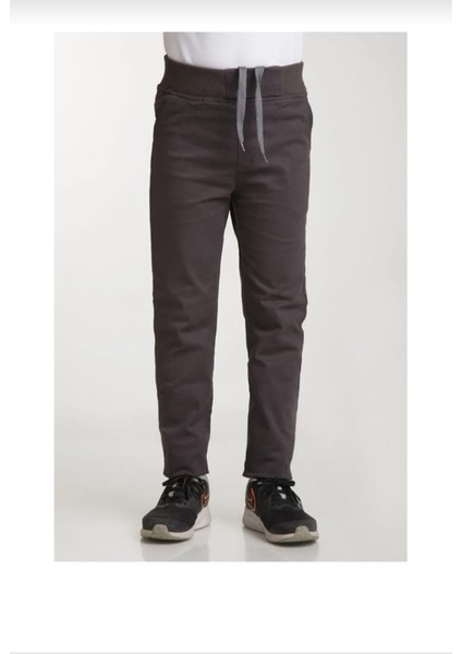 Beli Ribanalı Tam Lastikli Kanvas Kumaş Okul Pantolonu