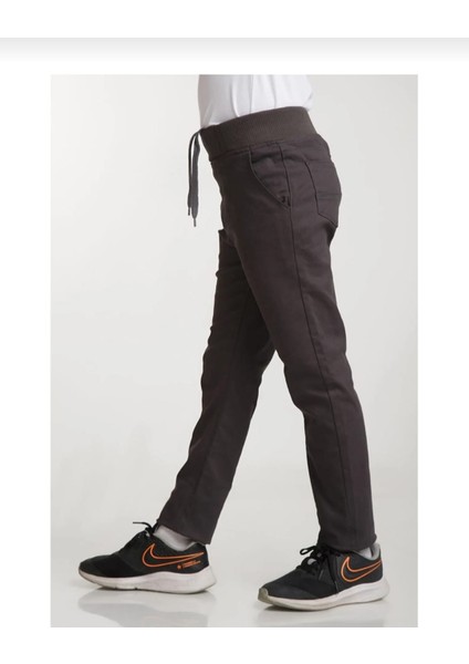 Beli Ribanalı Tam Lastikli Kanvas Kumaş Okul Pantolonu modelleri