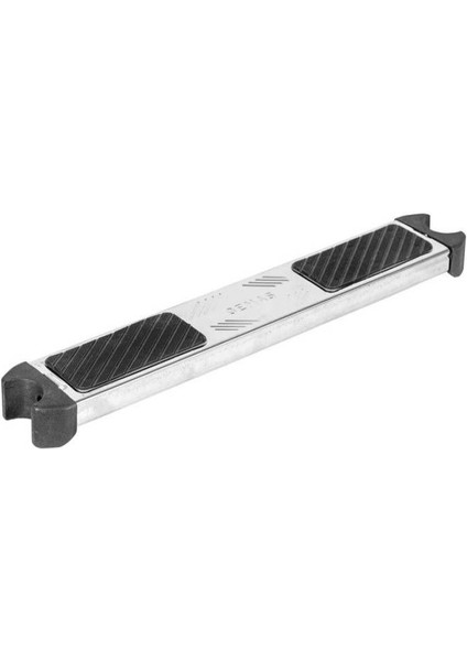 Paslanmaz Çelik Aısı 304 Kalite Merdiven Basamağı - Lastik Pedli. Ø42 mm Boru Için. Eğimli
