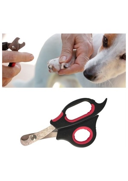 Büyük Irk Köpek Kedi Çelik Uçlu Evcil Hayvan Tırnak Makası Pati Bakım Aleti Ergonomik Kaymaz