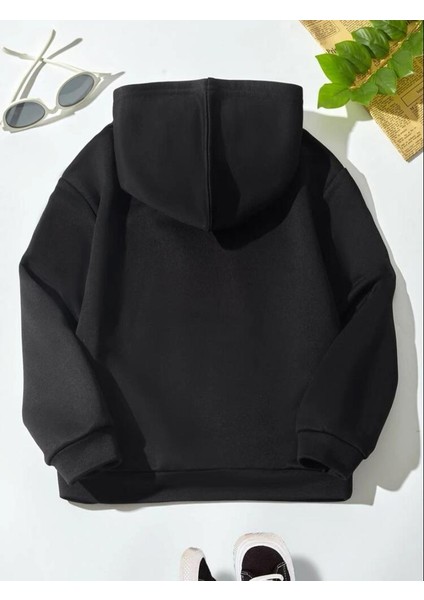 Siyah Blackpink Hayvanlı Hoodie