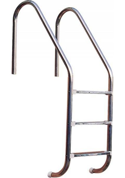 Havuz Merdiveni 3 Basamaklı Standart 316 Model Paslanmaz