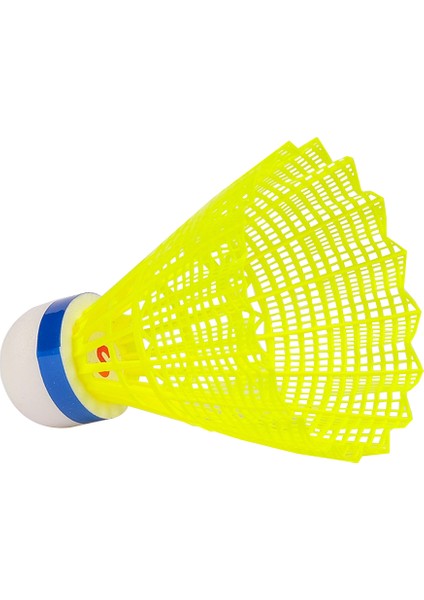 Sportface 0155 (6'lı) Sarı Badminton Topu Mavi Bant
