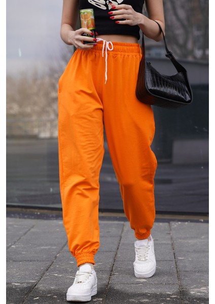 Turuncu Comfort Fit Basic Eşofman Altı MG1635