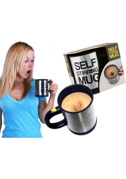 Karıştırıcı Özellikli Mikser Kupa Bardak Self Stirring Mug