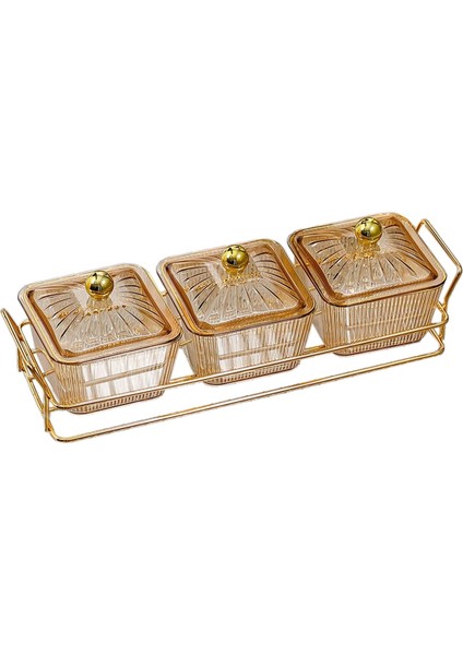 Bölünmüş Servis Tabağı Atıştırmalık Saklama Kabı Kahverengi 3 Izgara (Yurt Dışından) fiyatları