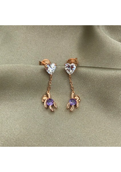 Sallantılı Ayıcık Gümüş Küpe fiyatları