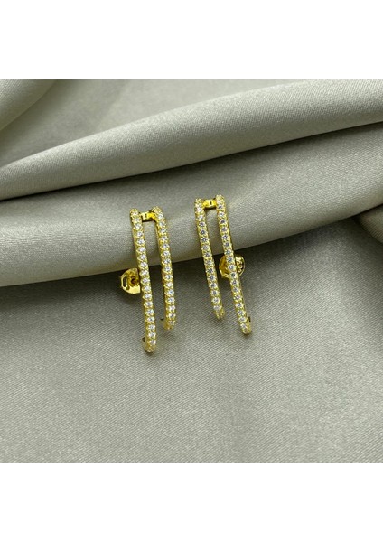 Taşlı J Gümüş Küpe fiyatları