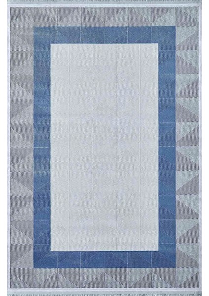Mina Serisi 09101C Gri - Mavi Halı