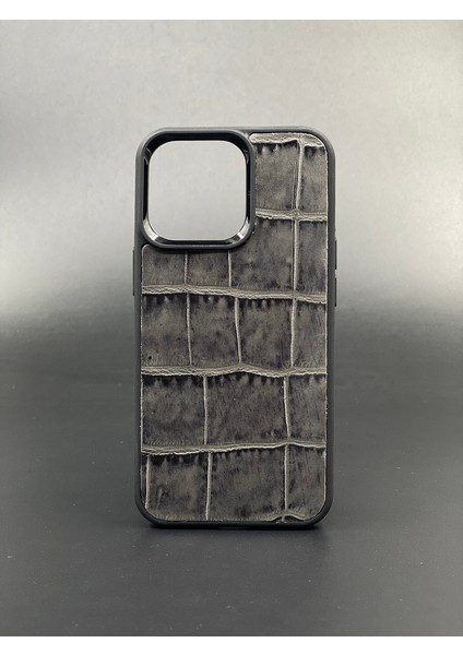 iPhone 13 Pro Kılıf Desenli Hakiki Deri Tam Uyumlu Telefon Kılıfı