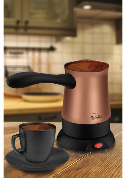 My Coffee MC-101 Share Rose Gold Paslanmaz Çelik 5 Fincan Kapasiteli Elektrikli Cezve fırsatları