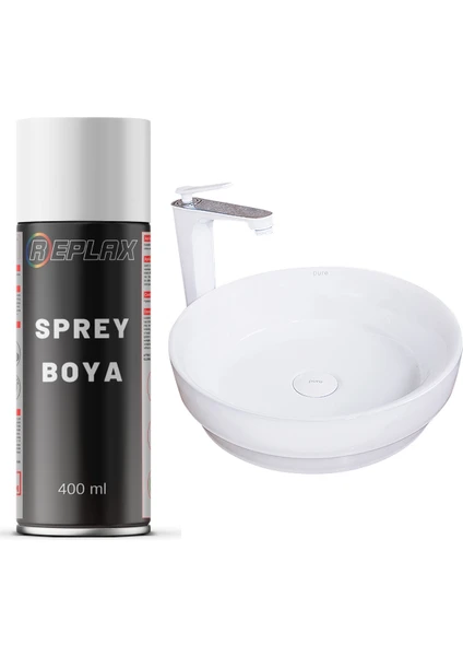 Beyaz Mutfak Banyo Lavabo Evye Sprey Boyası Suya Dayanıklı 400 Ml