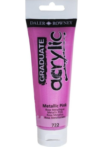 Graduate Akrilik Boya 120ML 722 Metallic Pink