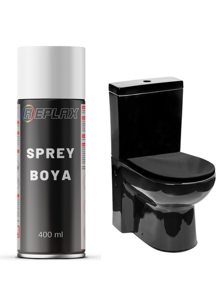 Siyah Klozet Sprey Boyası Suya Dayanıklı 400 Ml