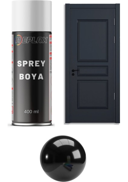 Parlak Siyah Amerikan Kapı Sprey Boyası 400 Ml