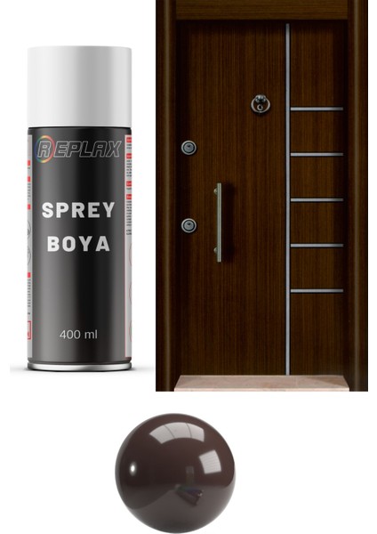 Kahverengi Çelik Kapı Sprey Boyası 400 Ml