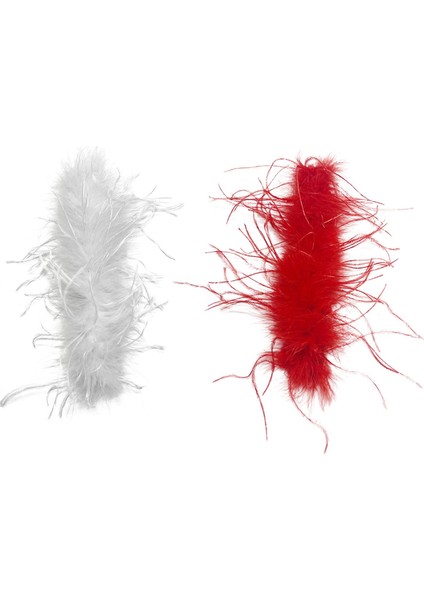 2 × Tokat Bilezik Peluş Manşet Kolları Tüy Bant Malzemeleri Kadın Parti Tarzı B Için (Yurt Dışından)