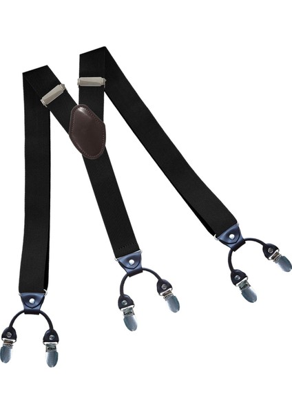 Sıradan Erkekler Kadın Sukçuklar Klip Düğmeleri Arka Kemer Unisex Yetişkinler Ağır Hizmet Siyah (Yurt Dışından)