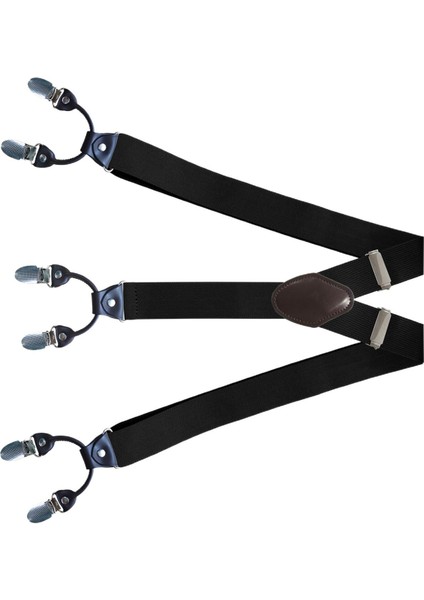 Sıradan Erkekler Kadın Sukçuklar Klip Düğmeleri Arka Kemer Unisex Yetişkinler Ağır Hizmet Siyah (Yurt Dışından)