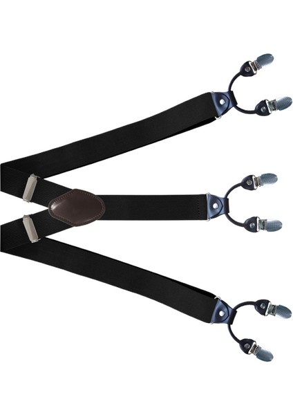 Sıradan Erkekler Kadın Sukçuklar Klip Düğmeleri Arka Kemer Unisex Yetişkinler Ağır Hizmet Siyah (Yurt Dışından)